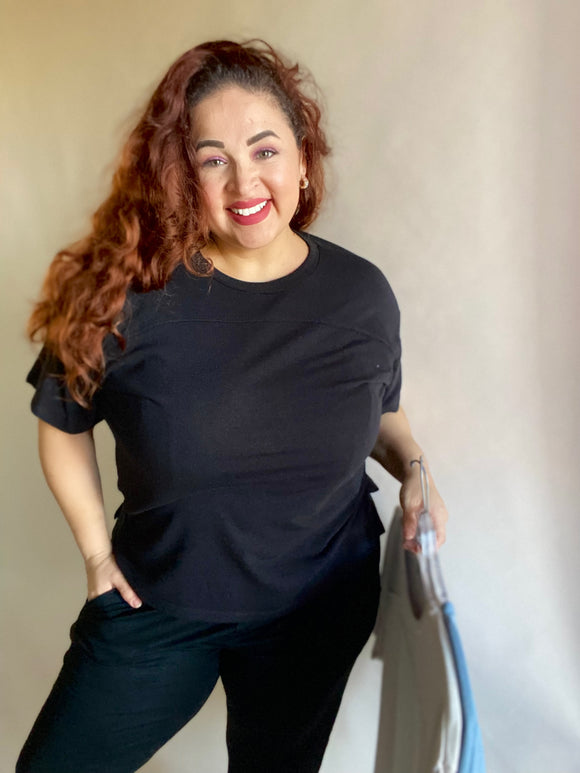 Megan Basic Crew Neck Top