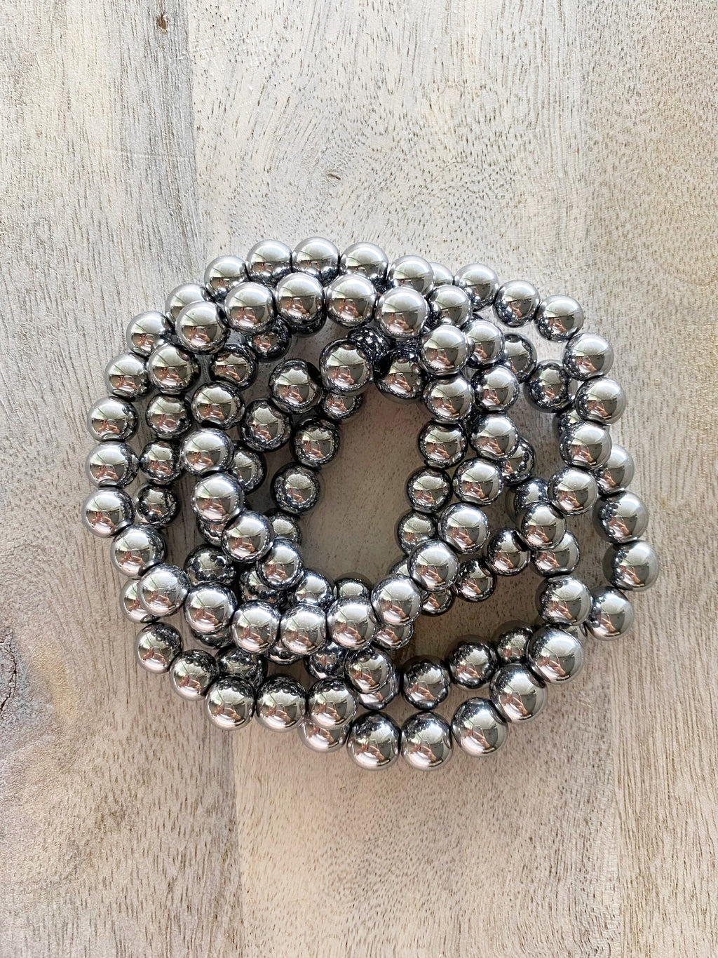 Hematite Single Beaded Bracelet