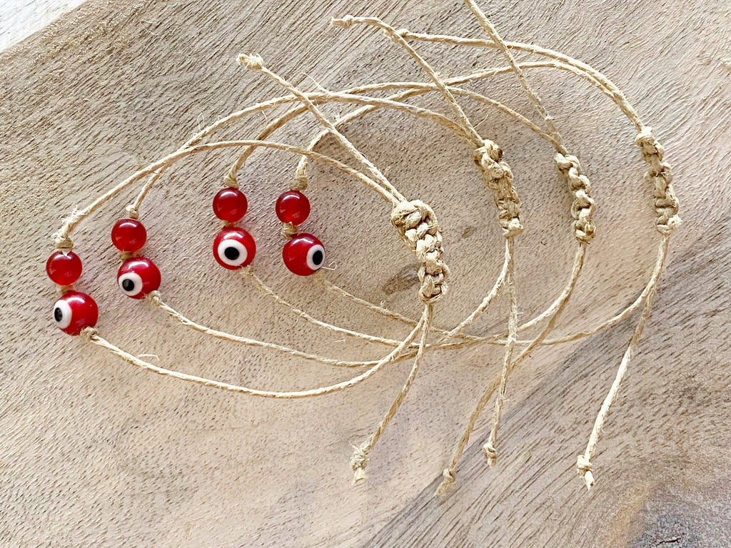 Willow Minimalist String Bracelet-Red