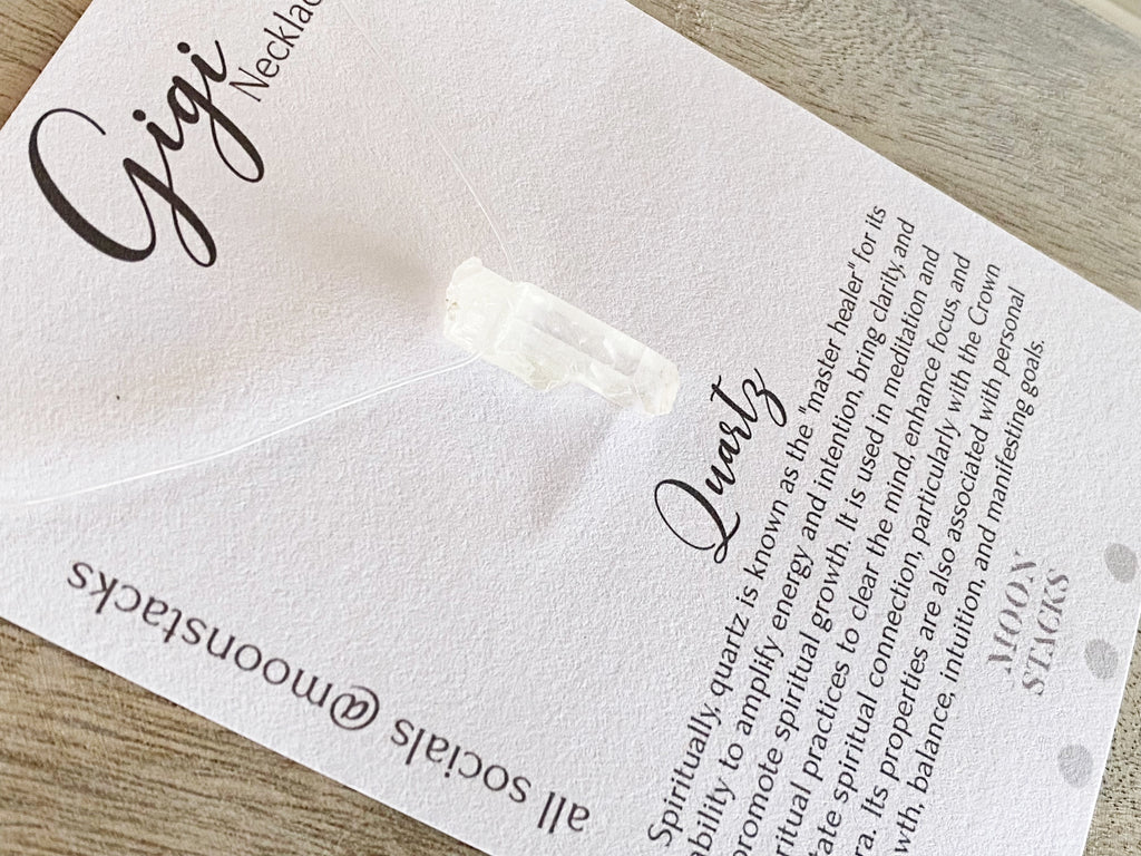 The Gigi Clear Quartz Necklace