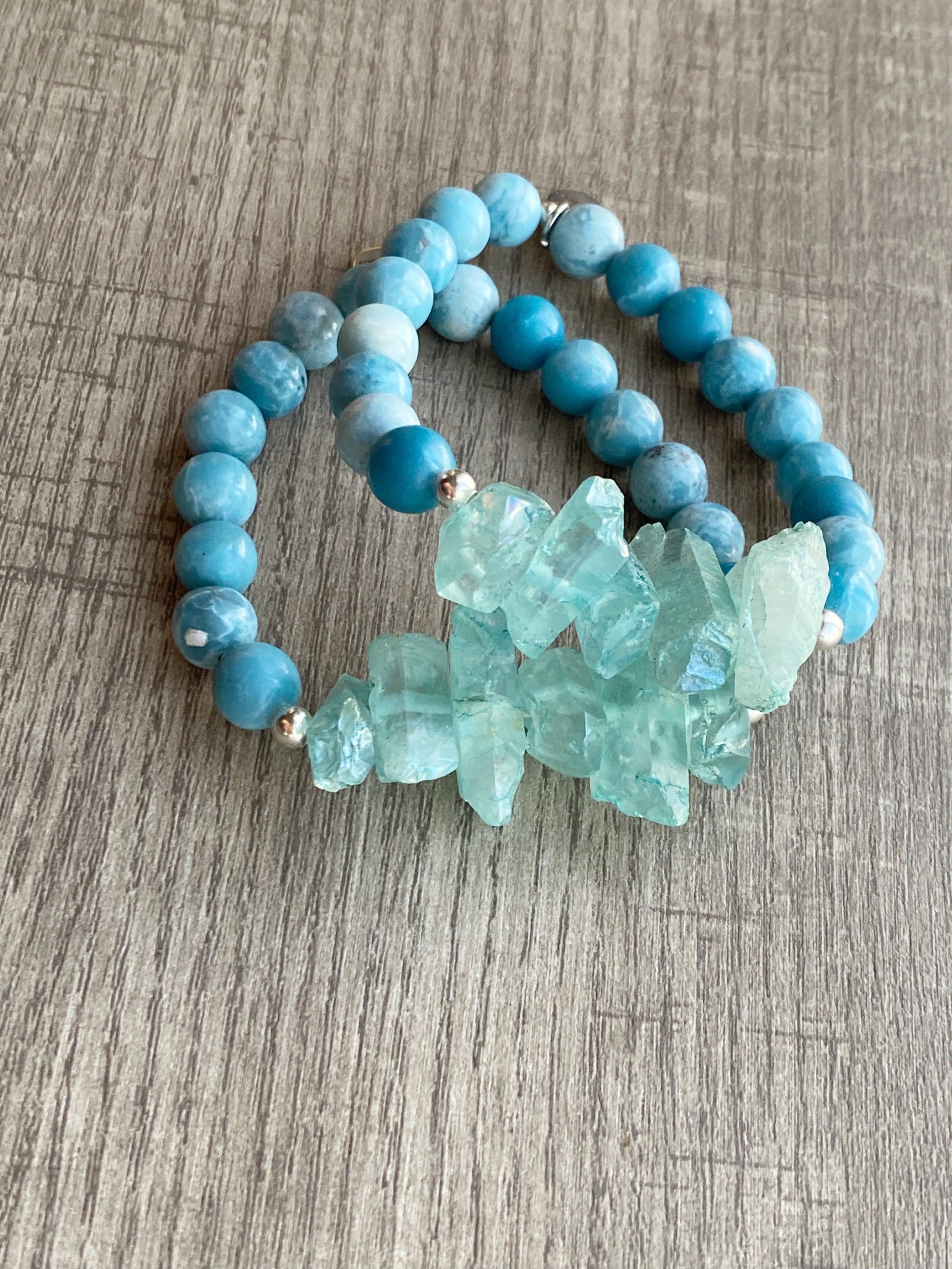Larimar Beaded Bracelet