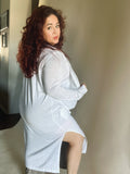 Free Falling Long Cardigan White