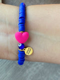 Dodgers Inspired Beaded Bracelet