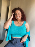 Angel Gauze Top Teal