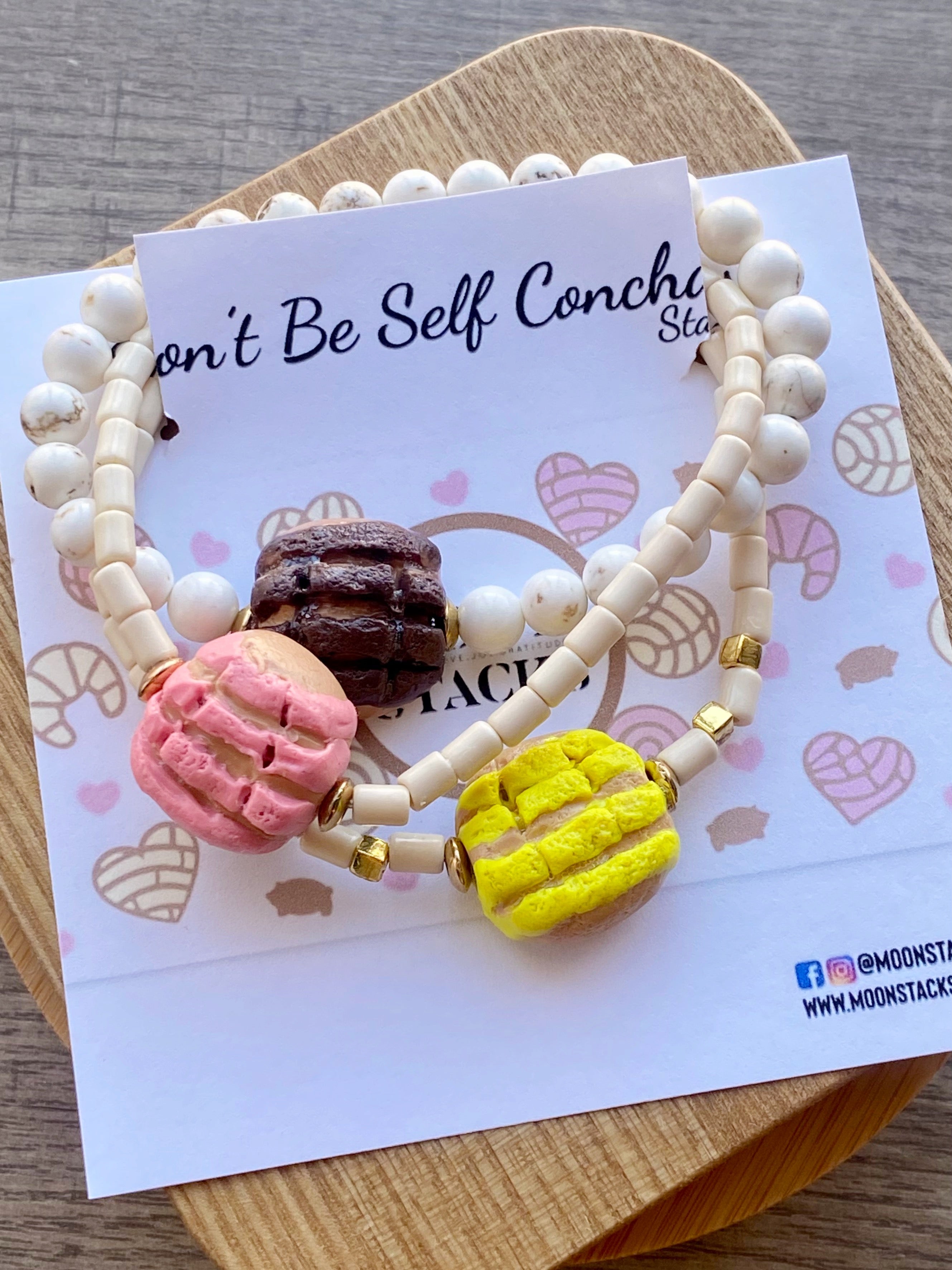 Don’t Be Self Conchas Bracelet Stack
