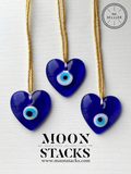 Protection Heart Evil Eye Necklace