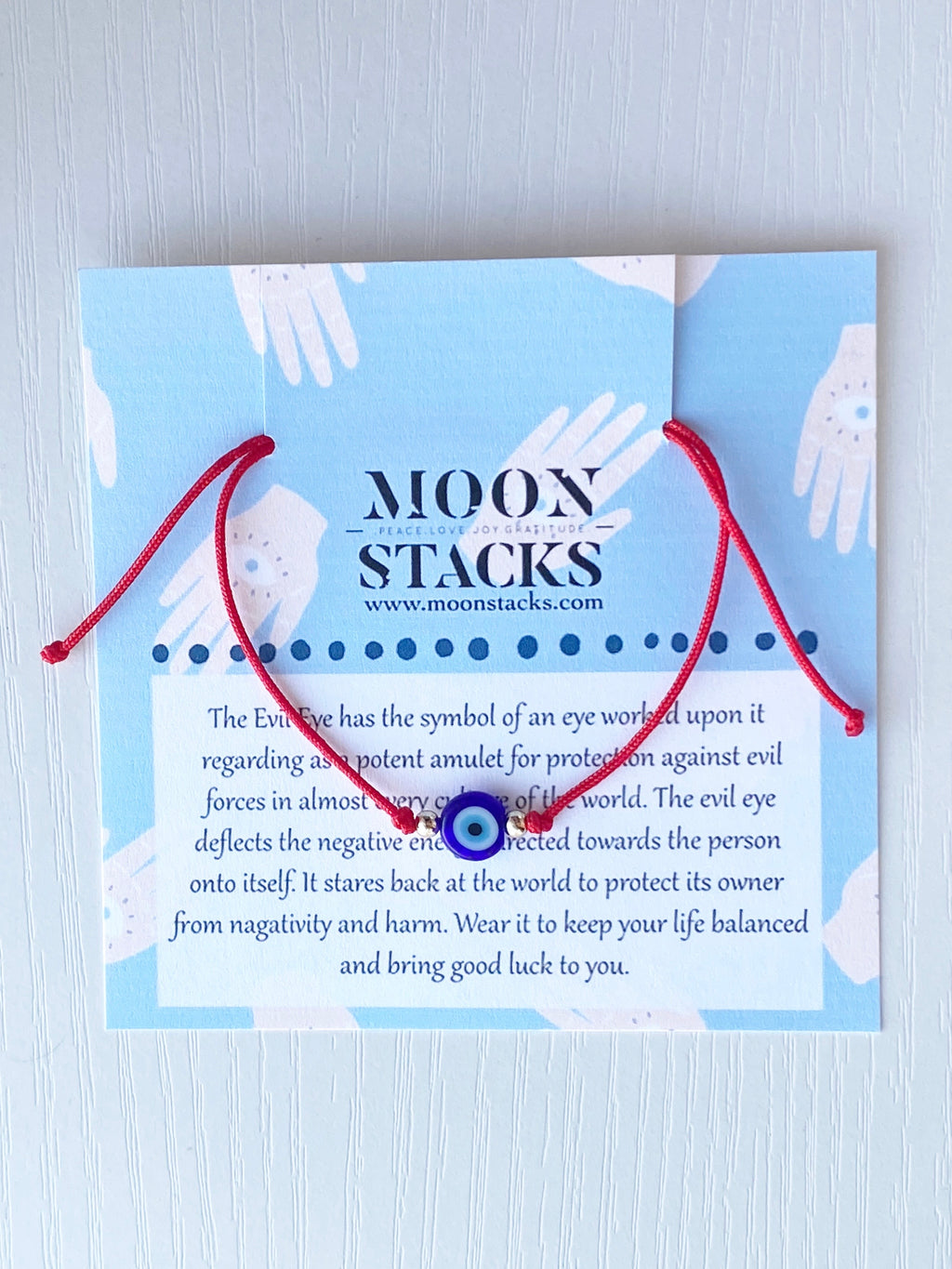 Dainty Red String Evil Eye Bracelet