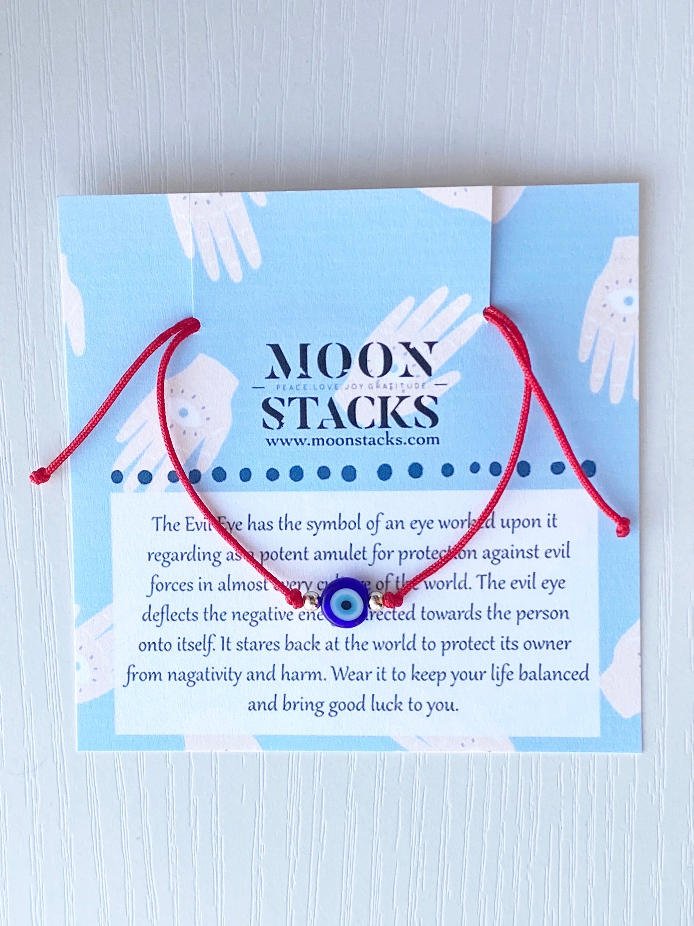 Dainty Red String Evil Eye Bracelet