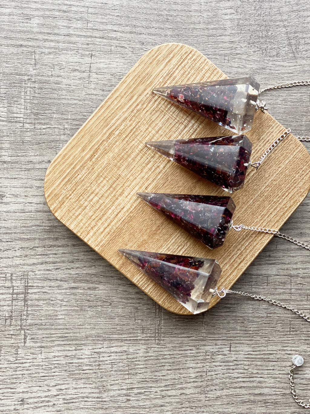 Garnet Orgone Pendulum