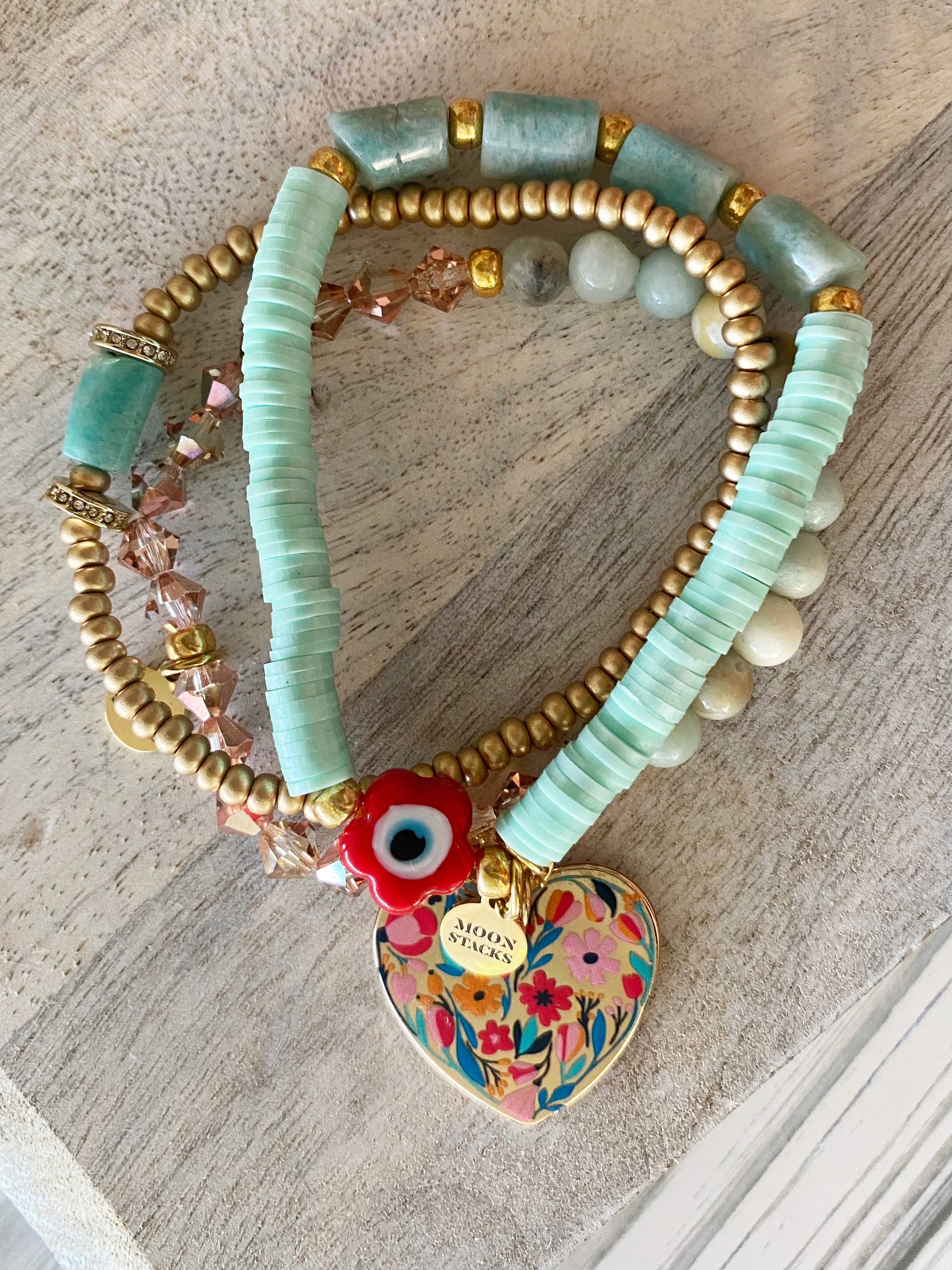 Frida Amazonite Bracelet Stack