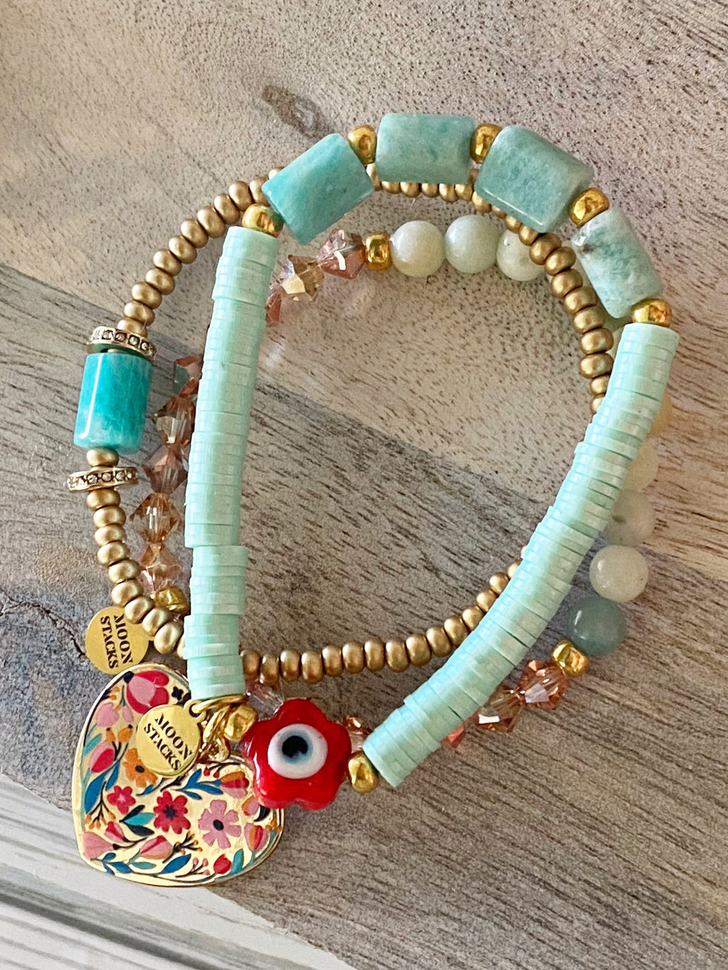 Frida Amazonite Bracelet Stack