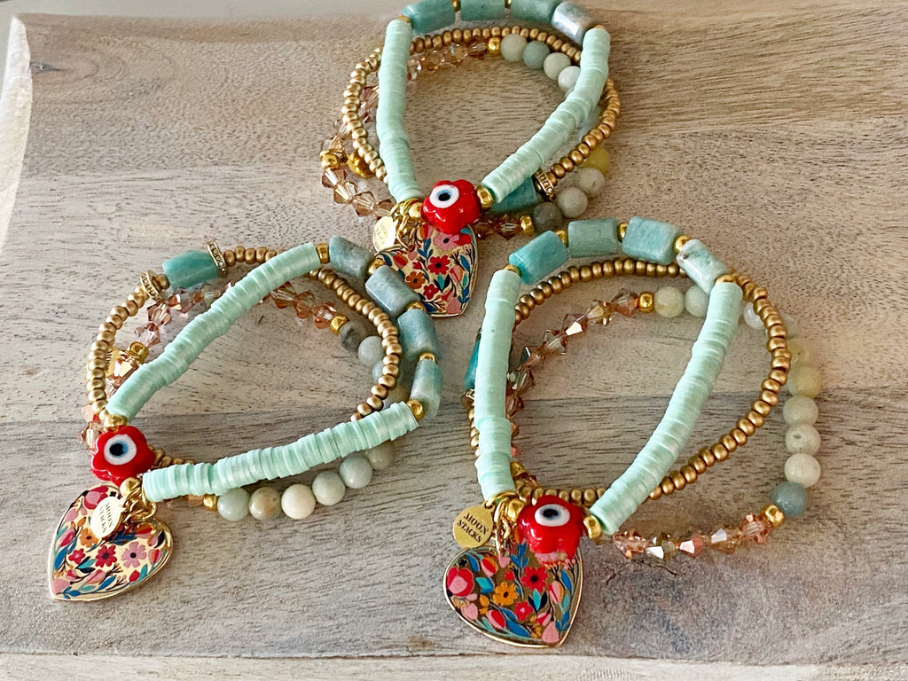 Frida Amazonite Bracelet Stack