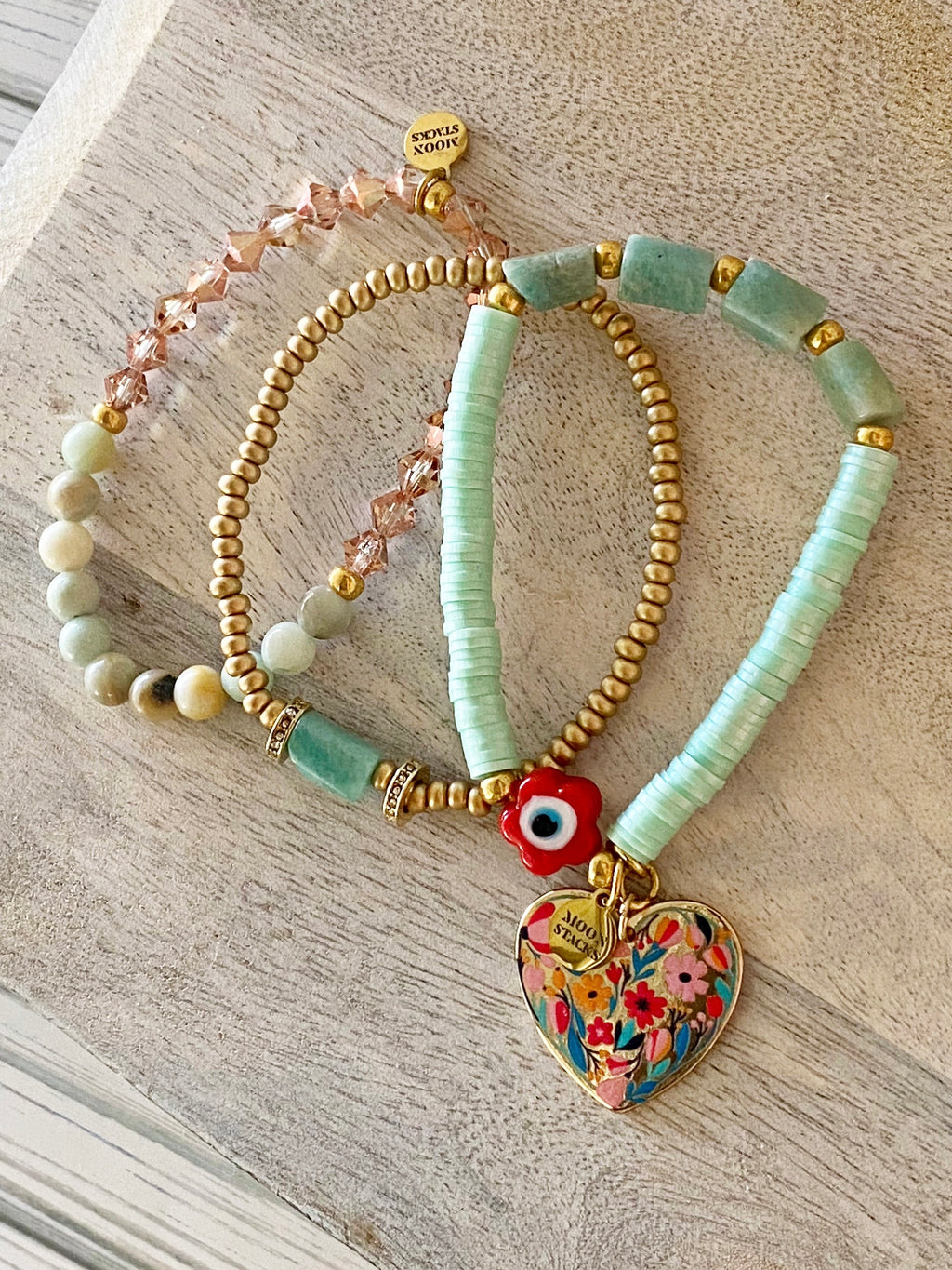 Frida Amazonite Bracelet Stack