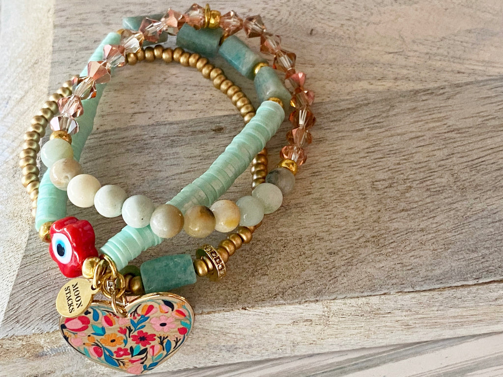 Frida Amazonite Bracelet Stack