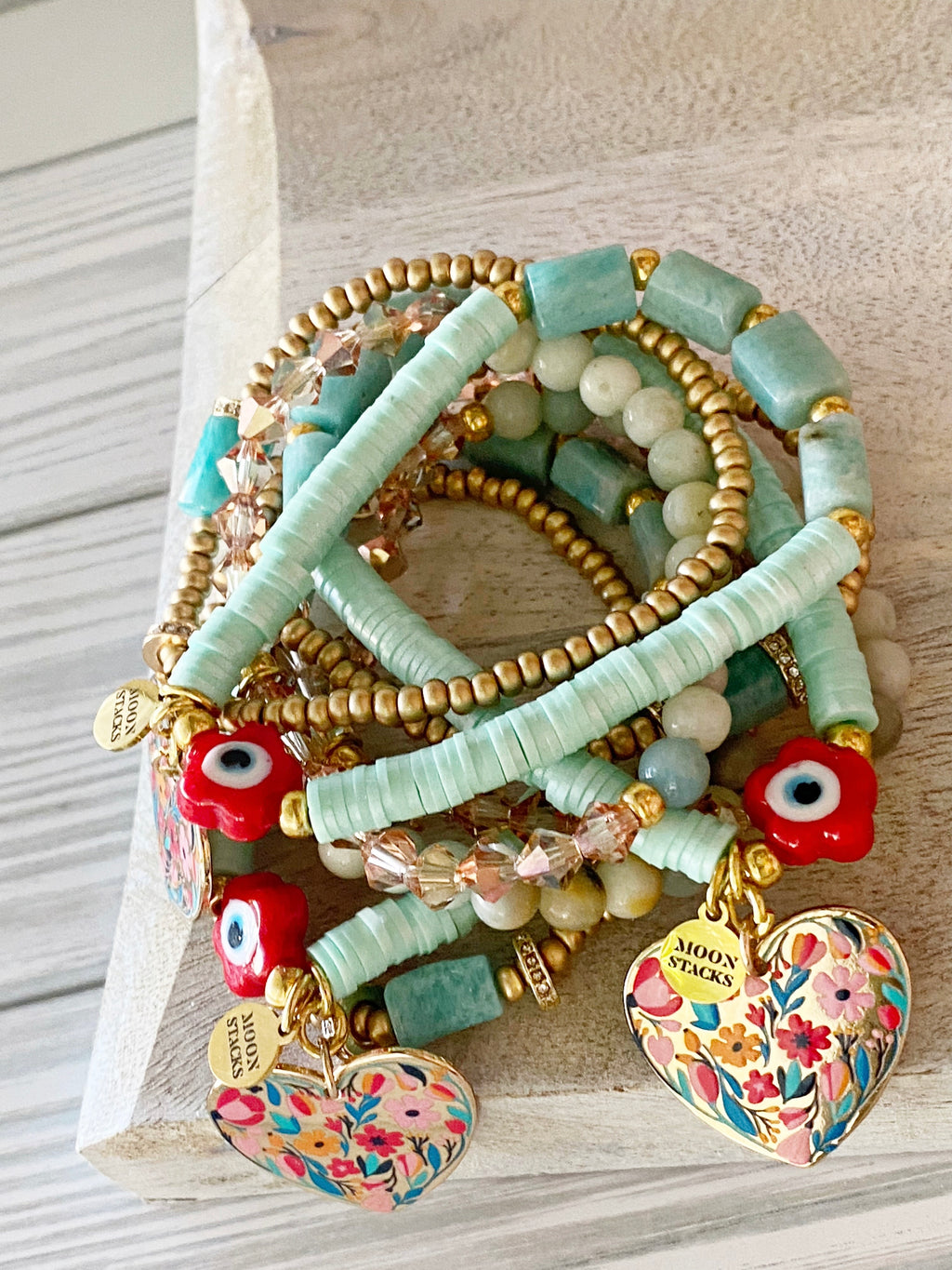 Frida Amazonite Bracelet Stack