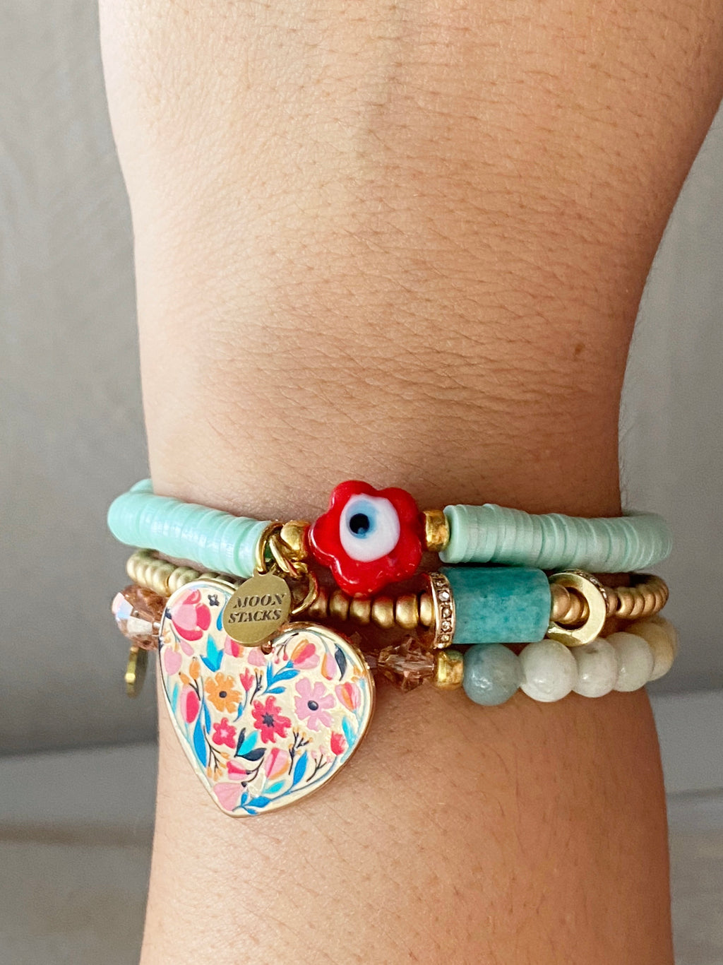 Frida Amazonite Bracelet Stack