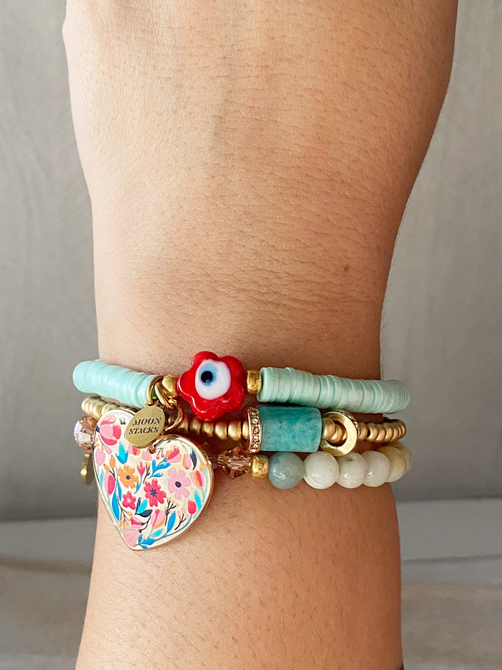 Frida Amazonite Bracelet Stack