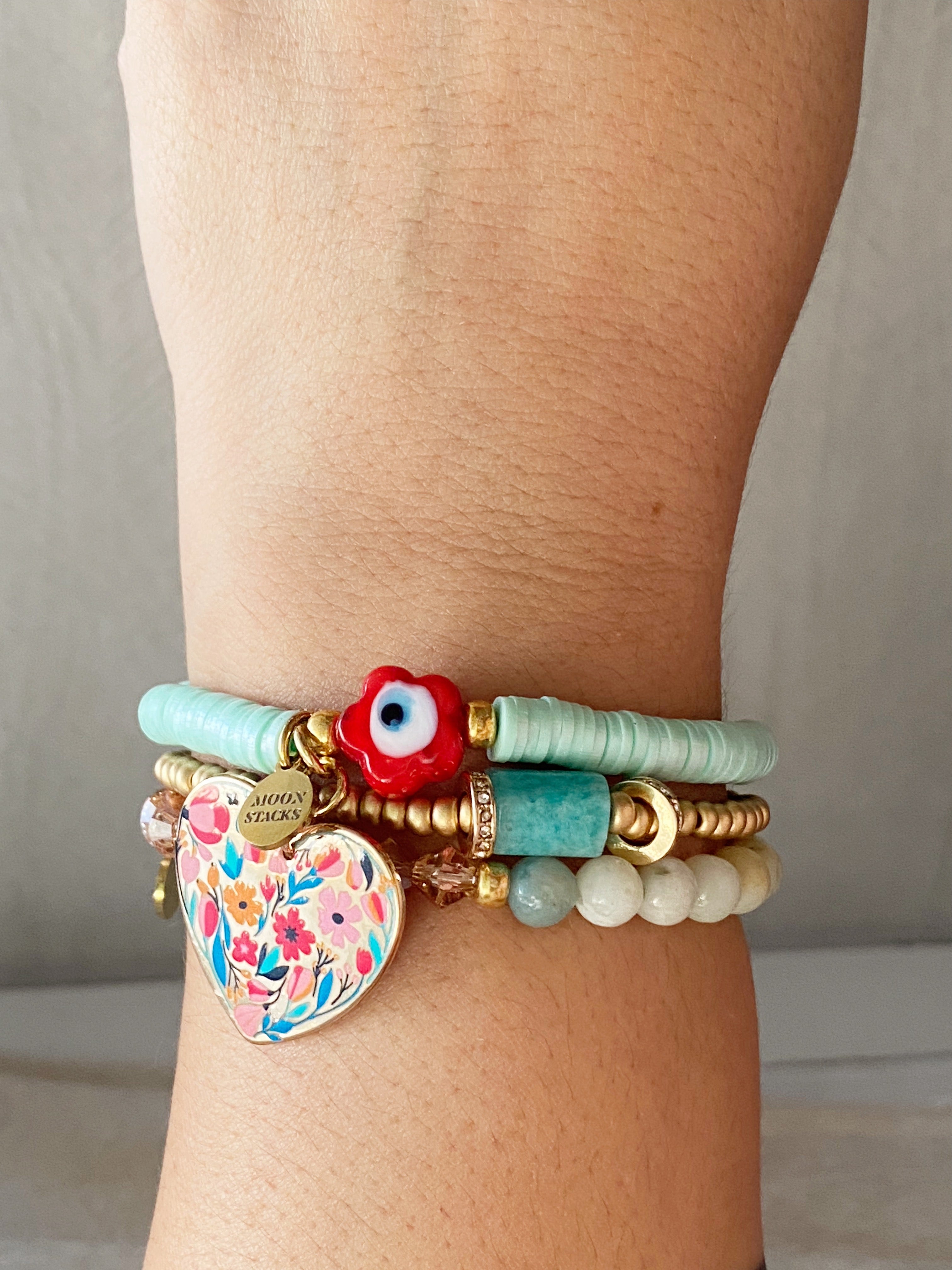 Frida Amazonite Bracelet Stack