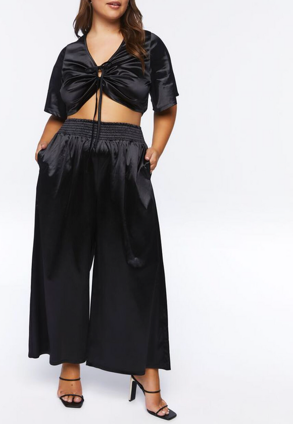 Angelina Satin Pants Set