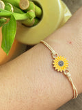 Sunflower String Bracelet