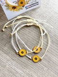 Sunflower String Bracelet