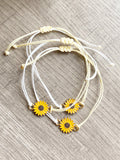 Sunflower String Bracelet