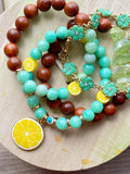 Squeeze The Day Lemon Bracelet Stack