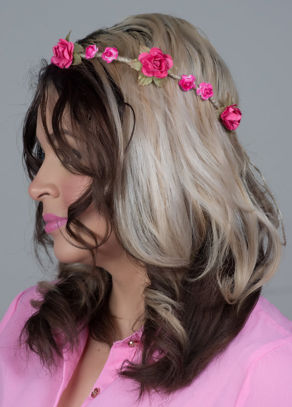 Hot Pink Flower Crown