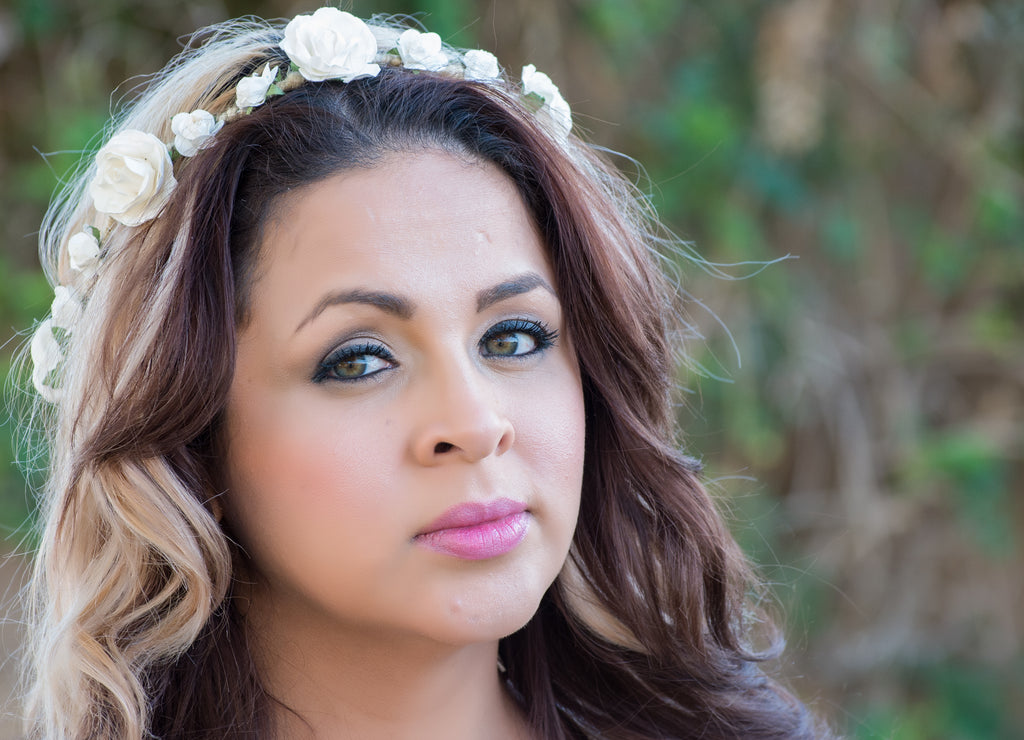 Off White Flower Crown