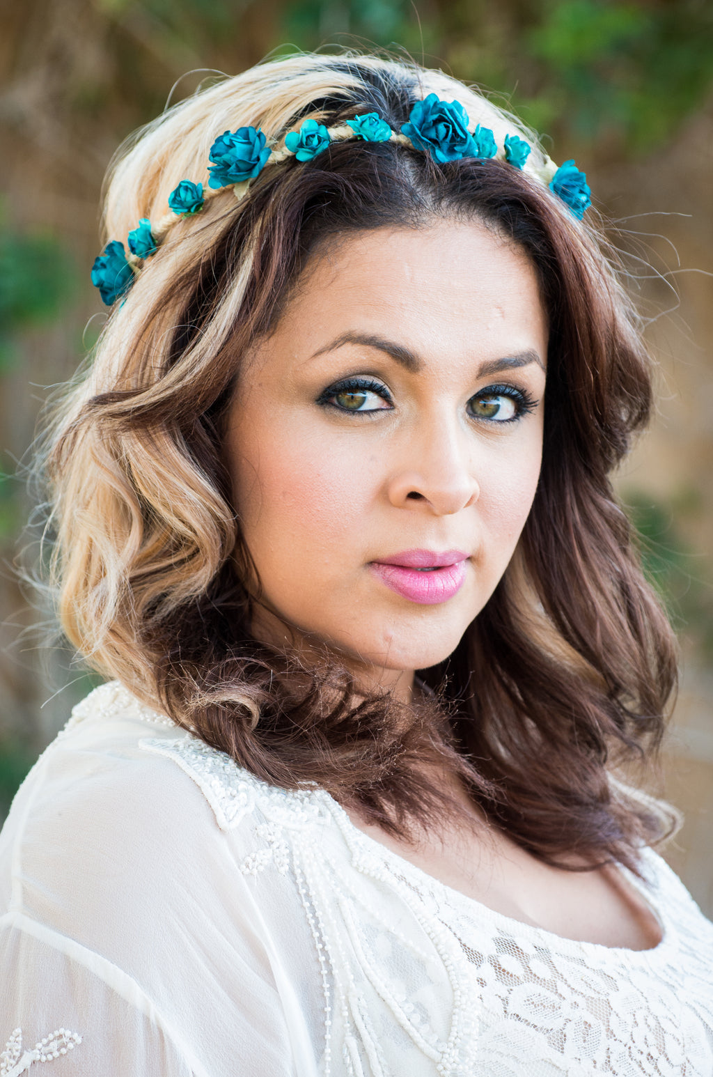 Turquoise Flower Crown