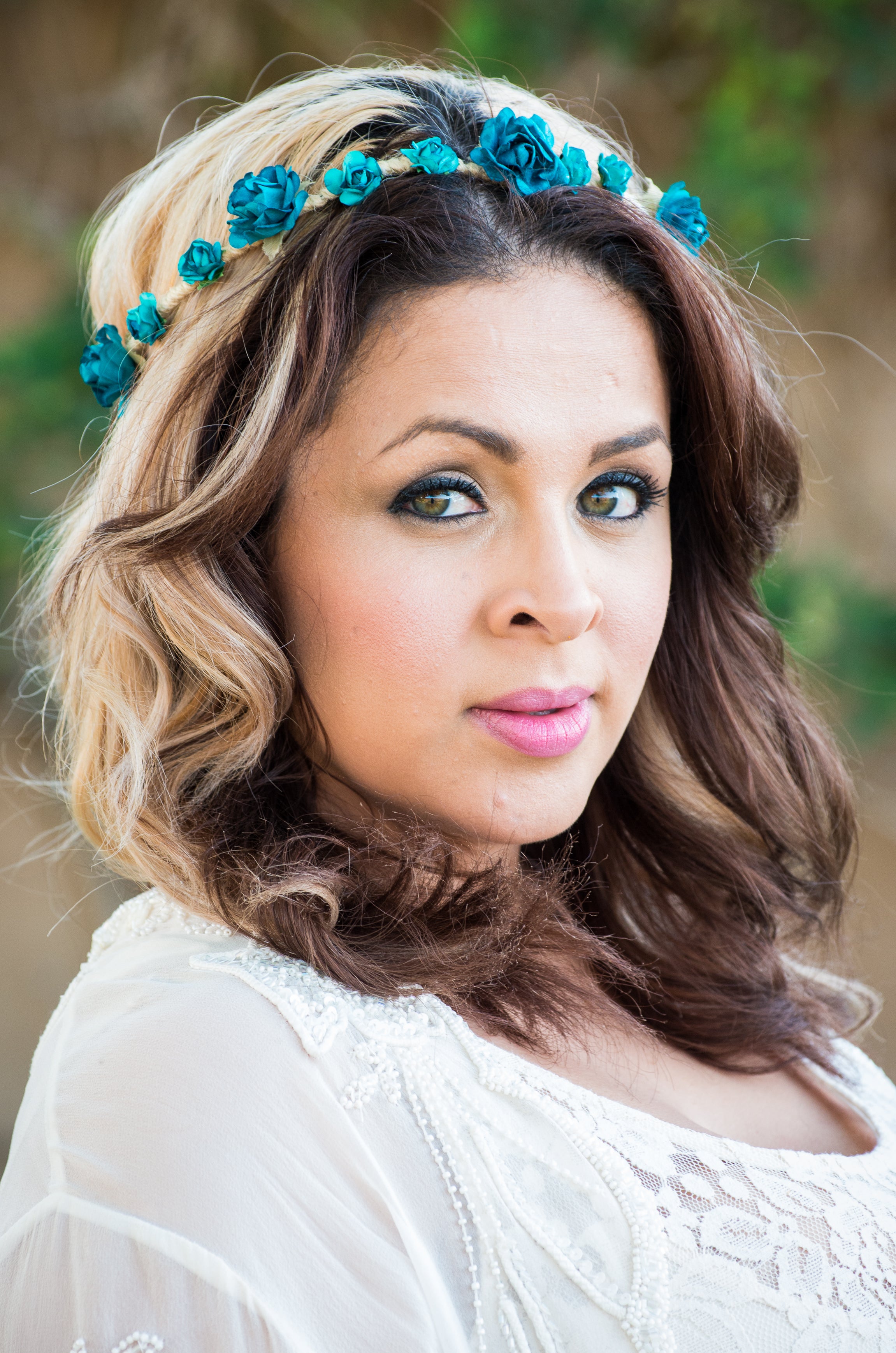 Turquoise Flower Crown