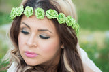 Green Flower Crown