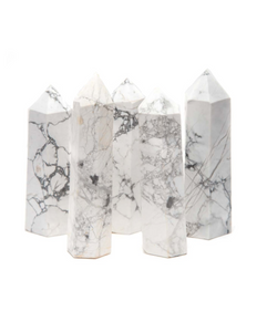 White Howlite Polished Point