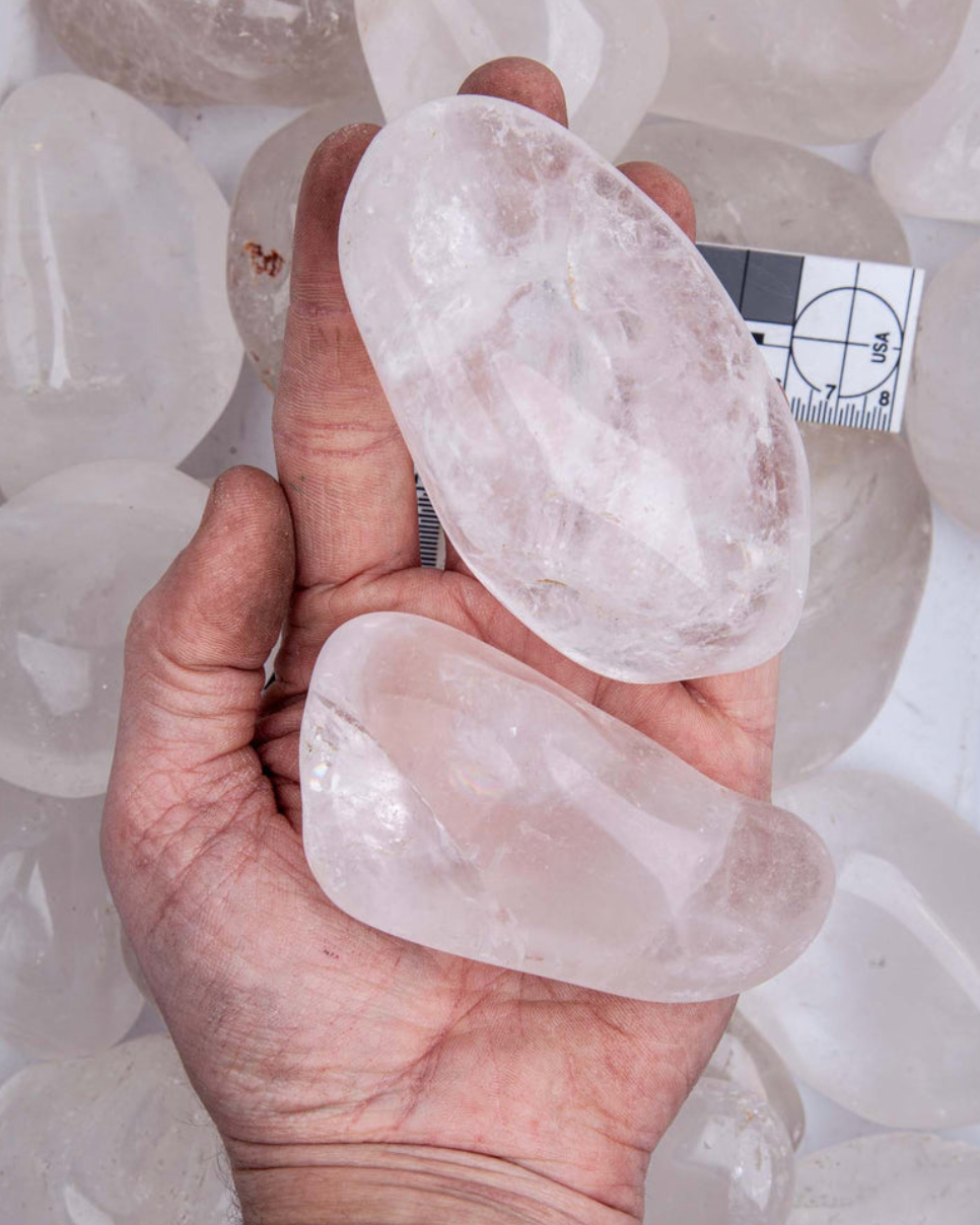 Large Clear Quartz Tumbled Stone