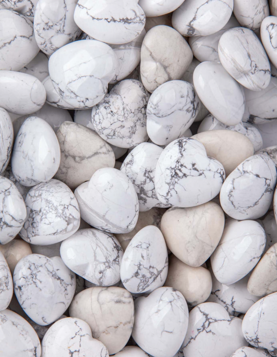Howlite Heart