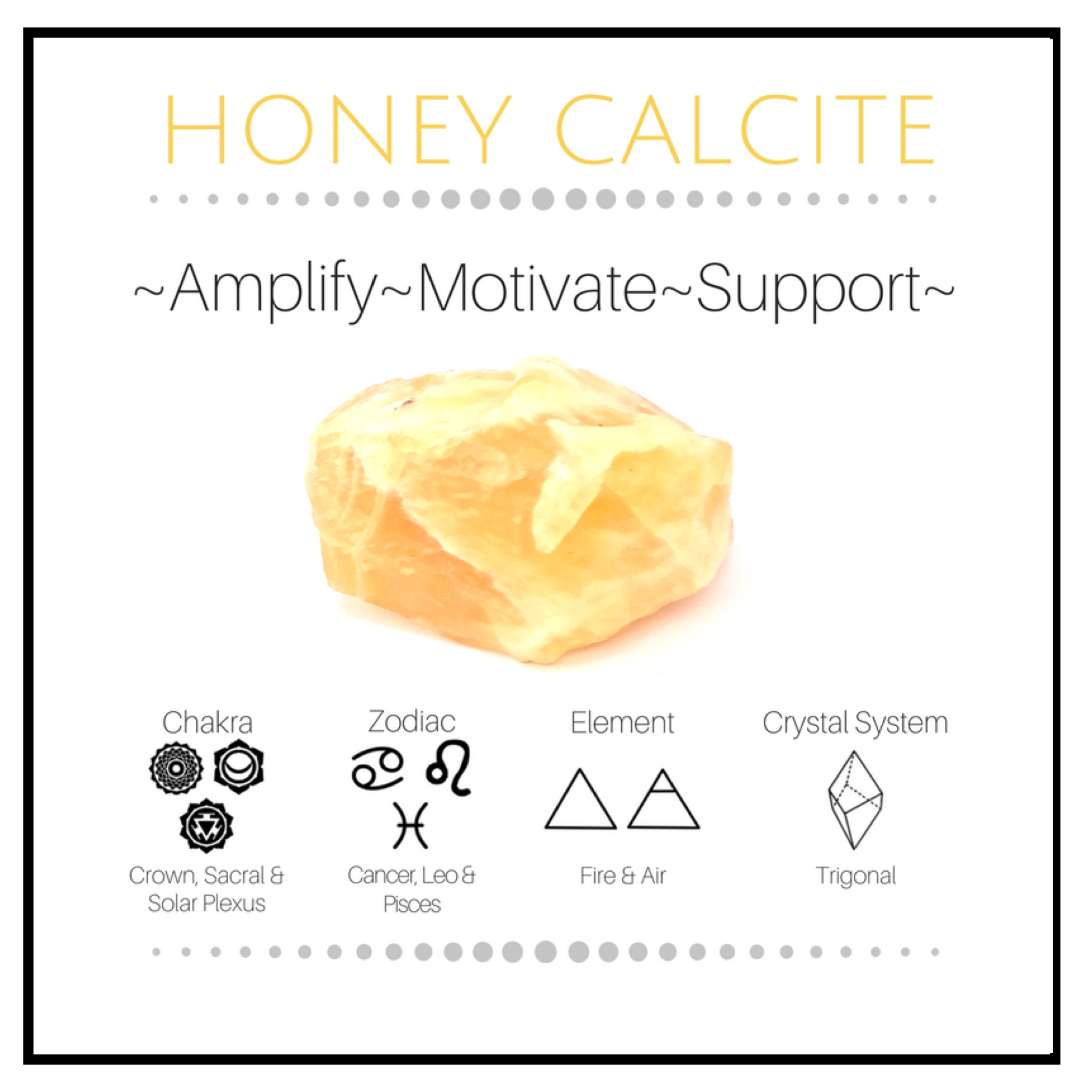 Honey Yellow Calcite Chunk