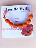 See No Evil Bracelet Orange
