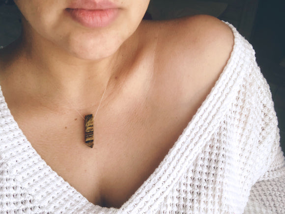 Punta Cana tiger’s eye necklace