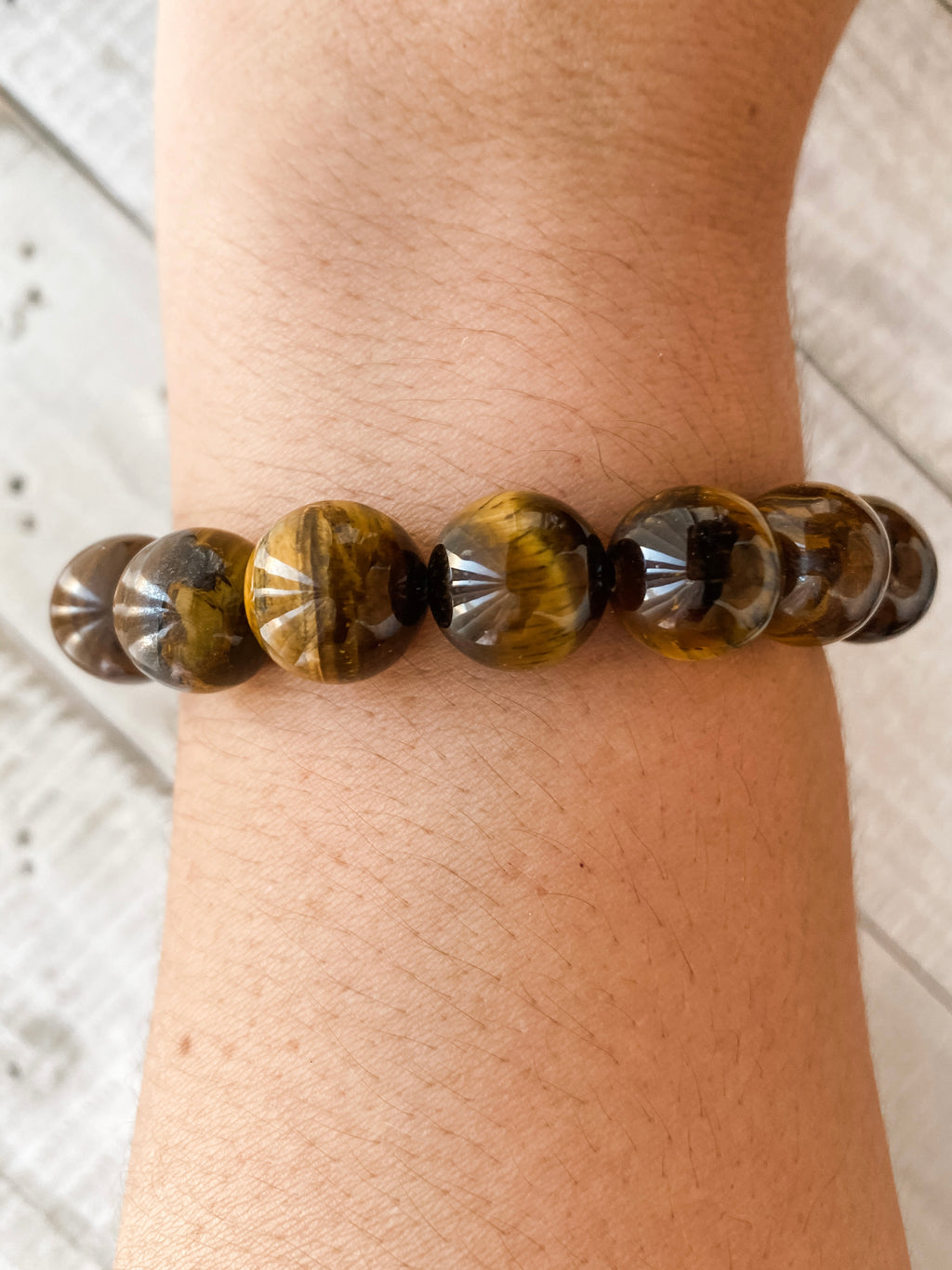 Tiger Eye Chunky Bead Bracelet