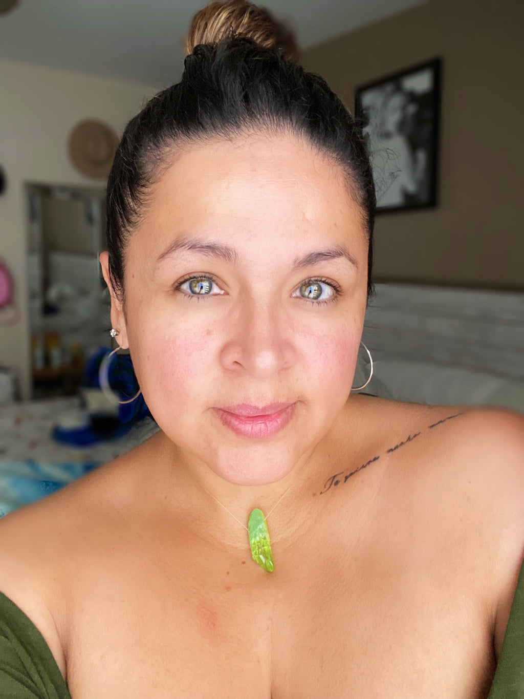 The Gigi Quartz Necklace-Green