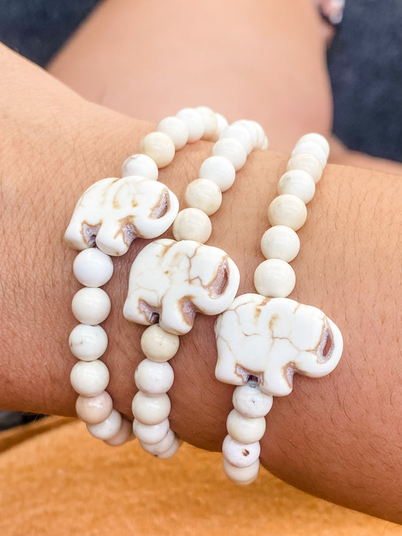 Elephant beaded bracelet