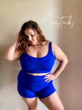 Liz Sports Bra Biker Short Set-Top Only