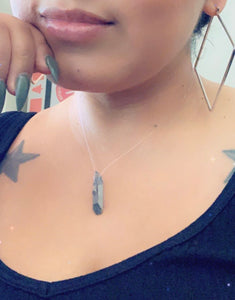 The Gigi Gunmetal Quartz Necklace
