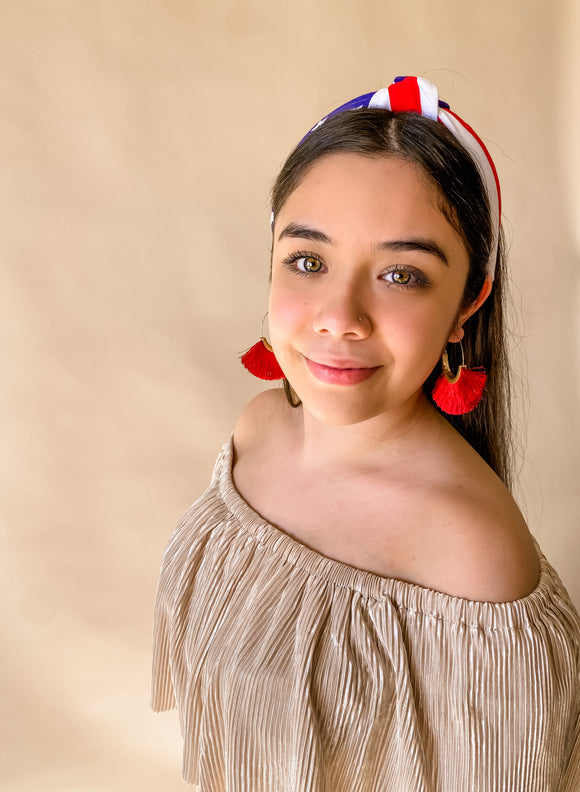 American Flag Turban Headband