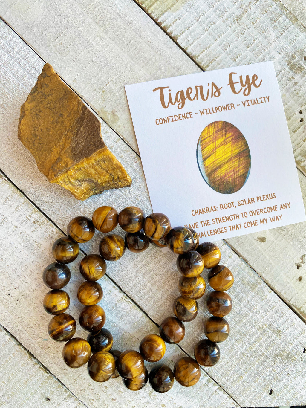 Tiger Eye Chunky Bead Bracelet