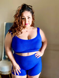 Liz Sports Bra Biker Short Set-Top Only