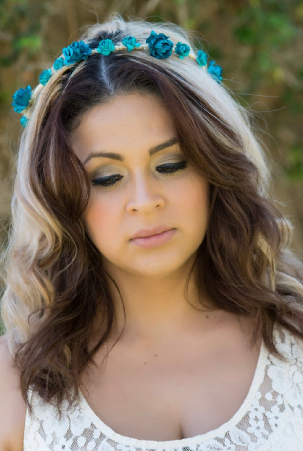 Turquoise Flower Crown