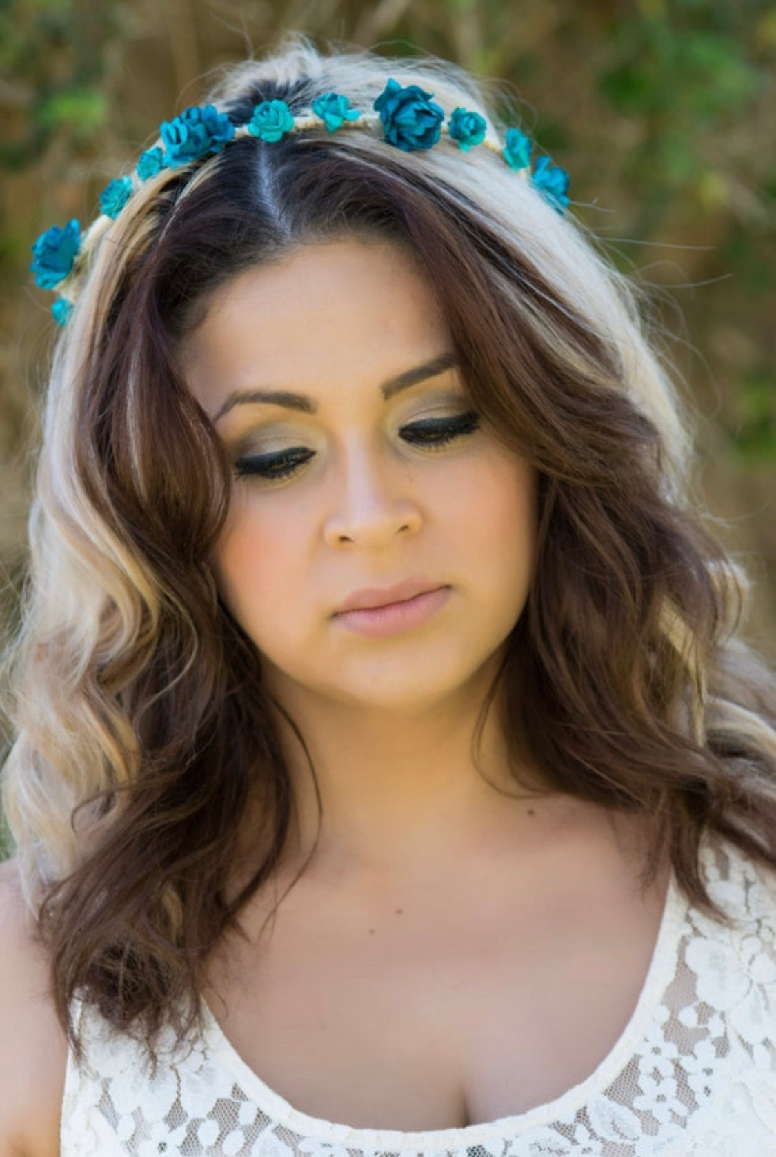 Turquoise Flower Crown