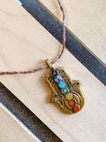 Hamsa Chakra Necklace
