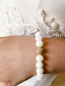 White Southern Belle Single Bracelet